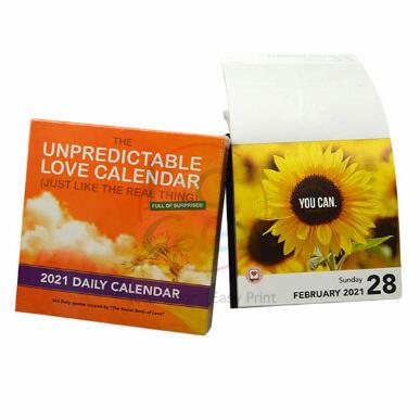 プロの印刷があなたの毎日の 1 日 1 ページのカレンダーを向上させる理由